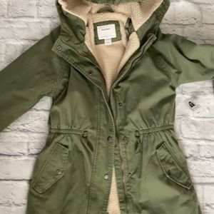 Girls Old Navy Army Green Jacket